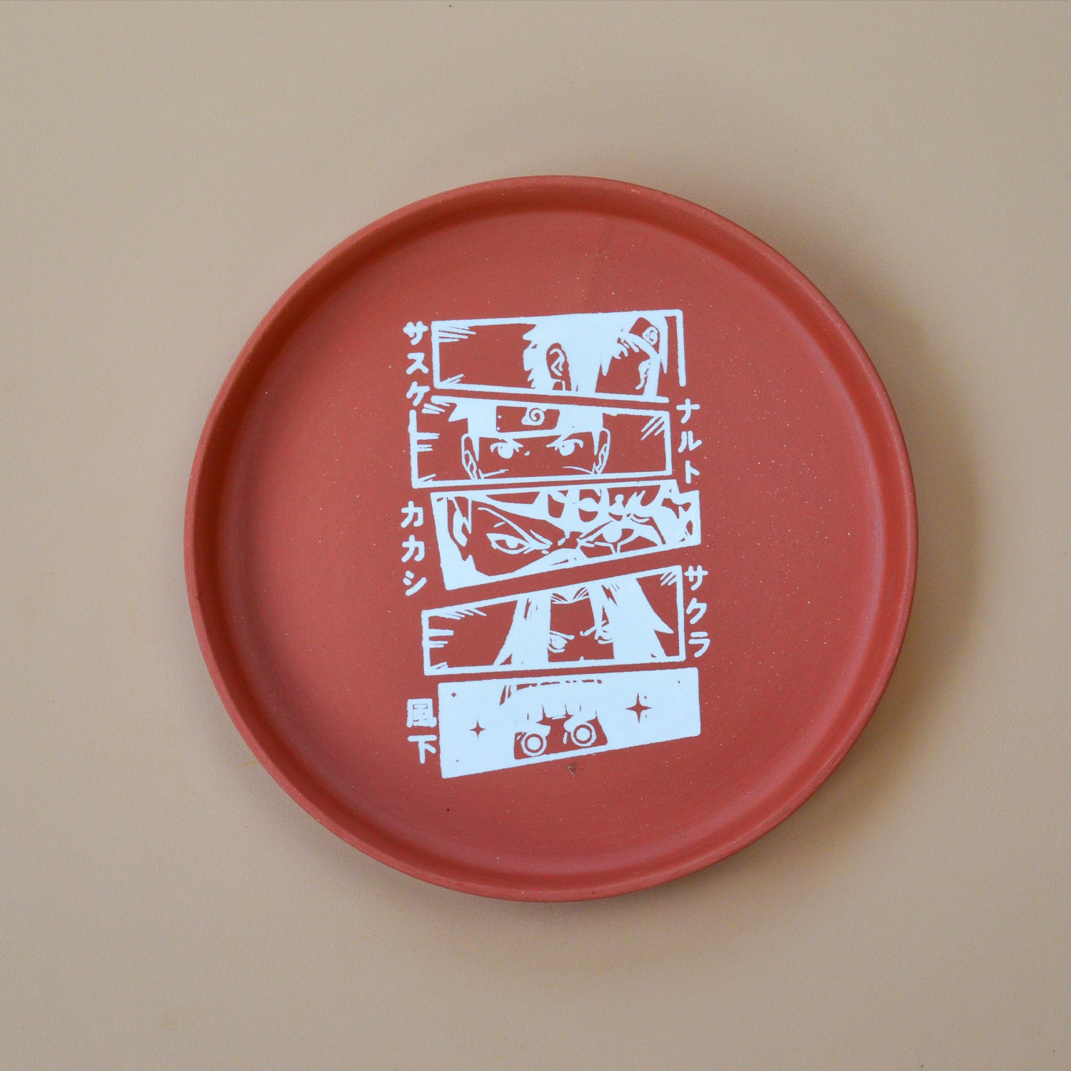 Terracotta Wall Plate - Anime 4