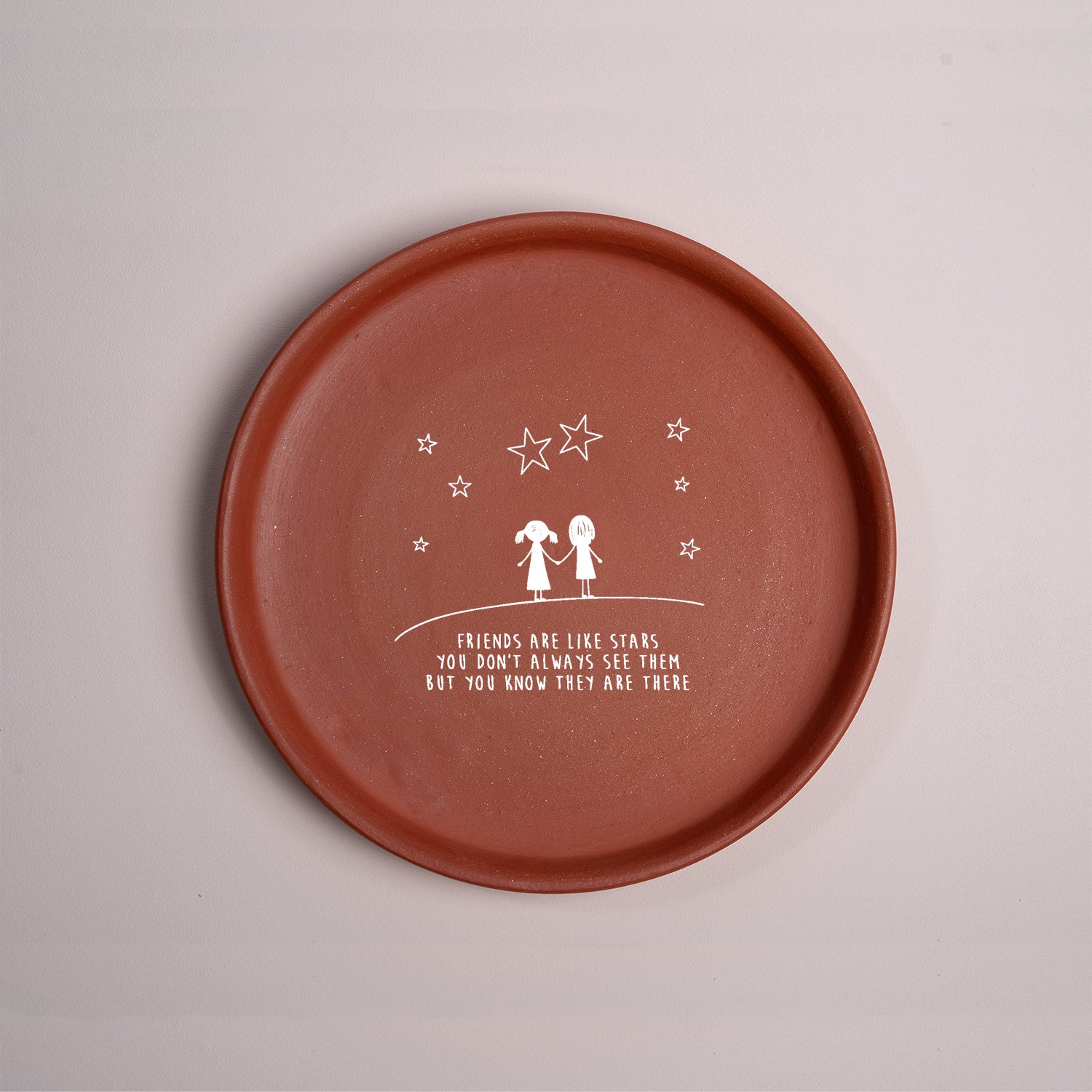 Friendship Terracotta Wall Plate