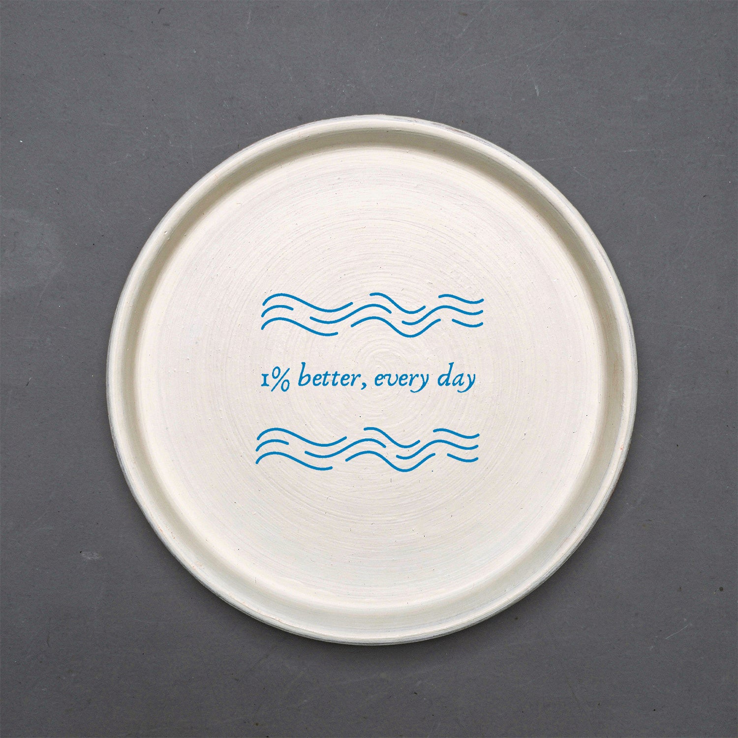 The 1% Mindset Terracotta Wall Plate