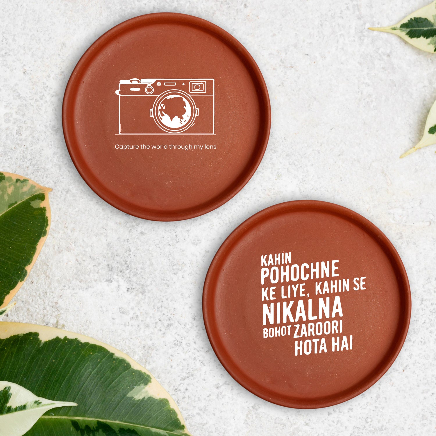 Terracotta Wall Plate Traveler Set