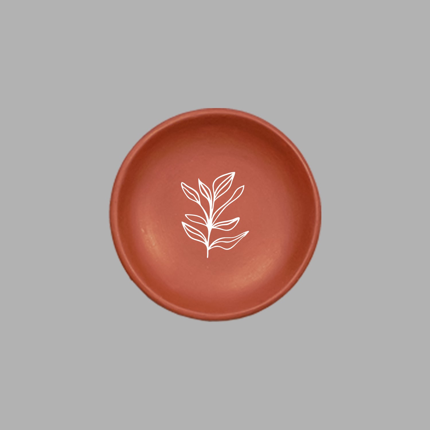 Terracotta Wall Plate Plant Illustrations
