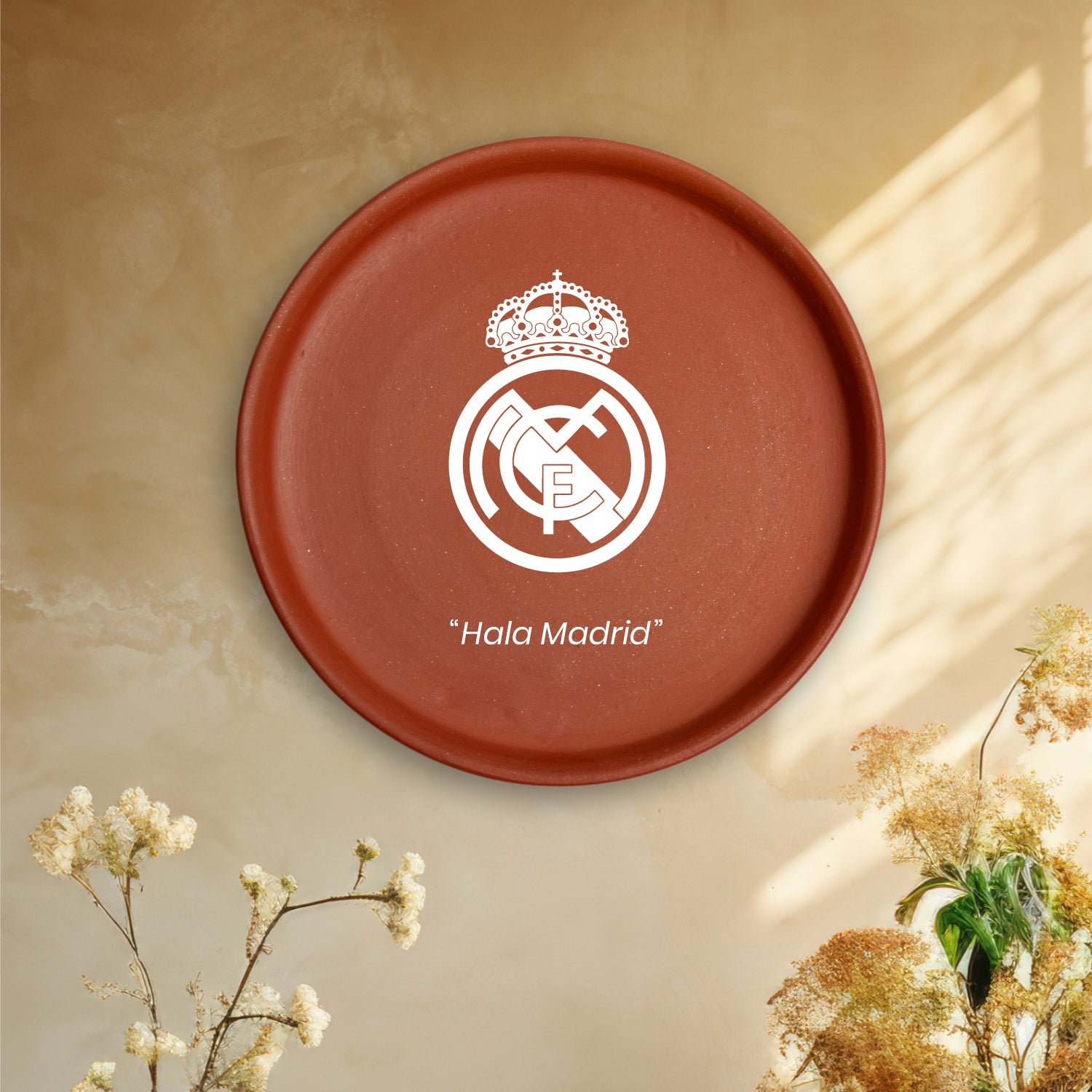 Terracotta Wall Plate - Football Club Real Madrid