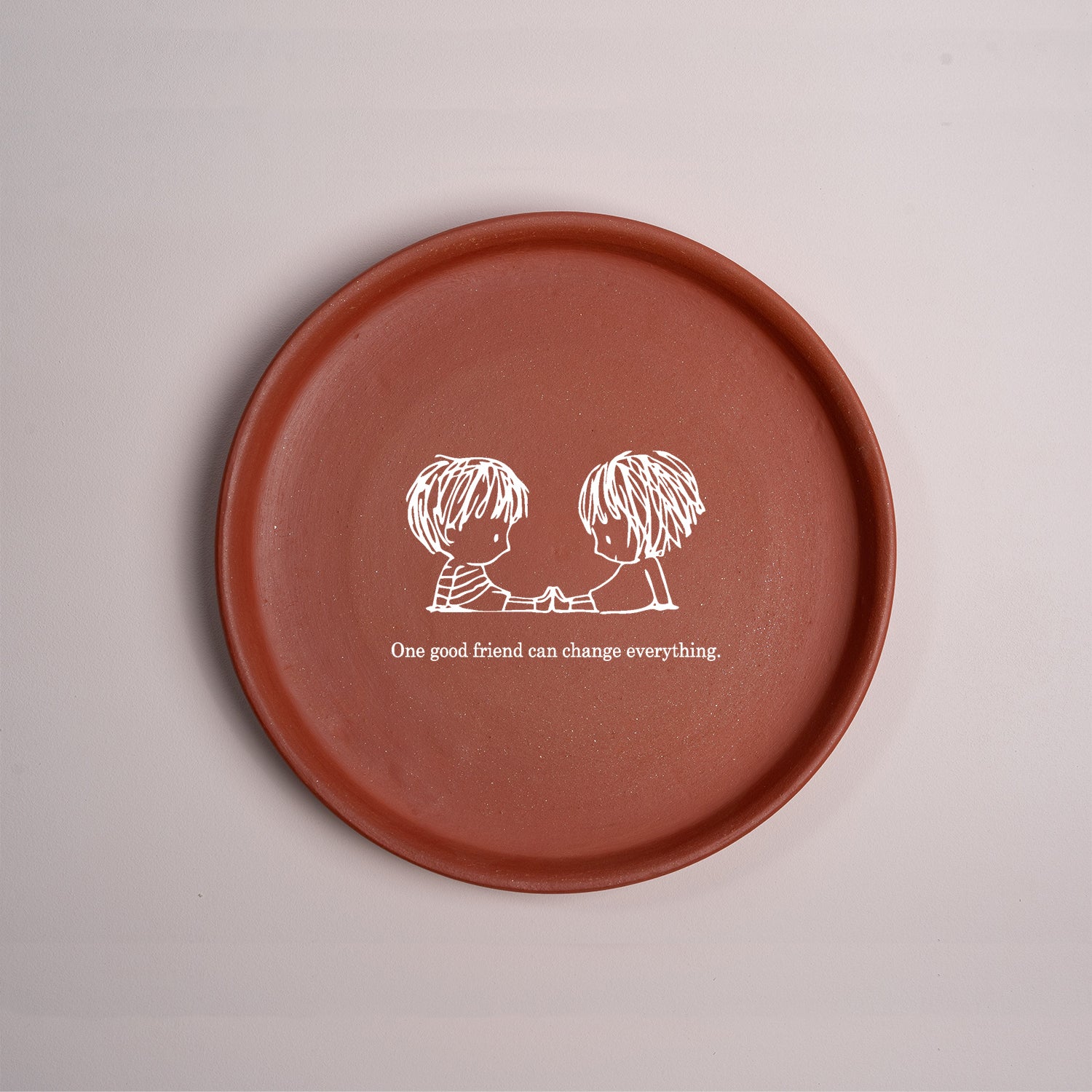 Friendship Bond Terracotta Wall Plate