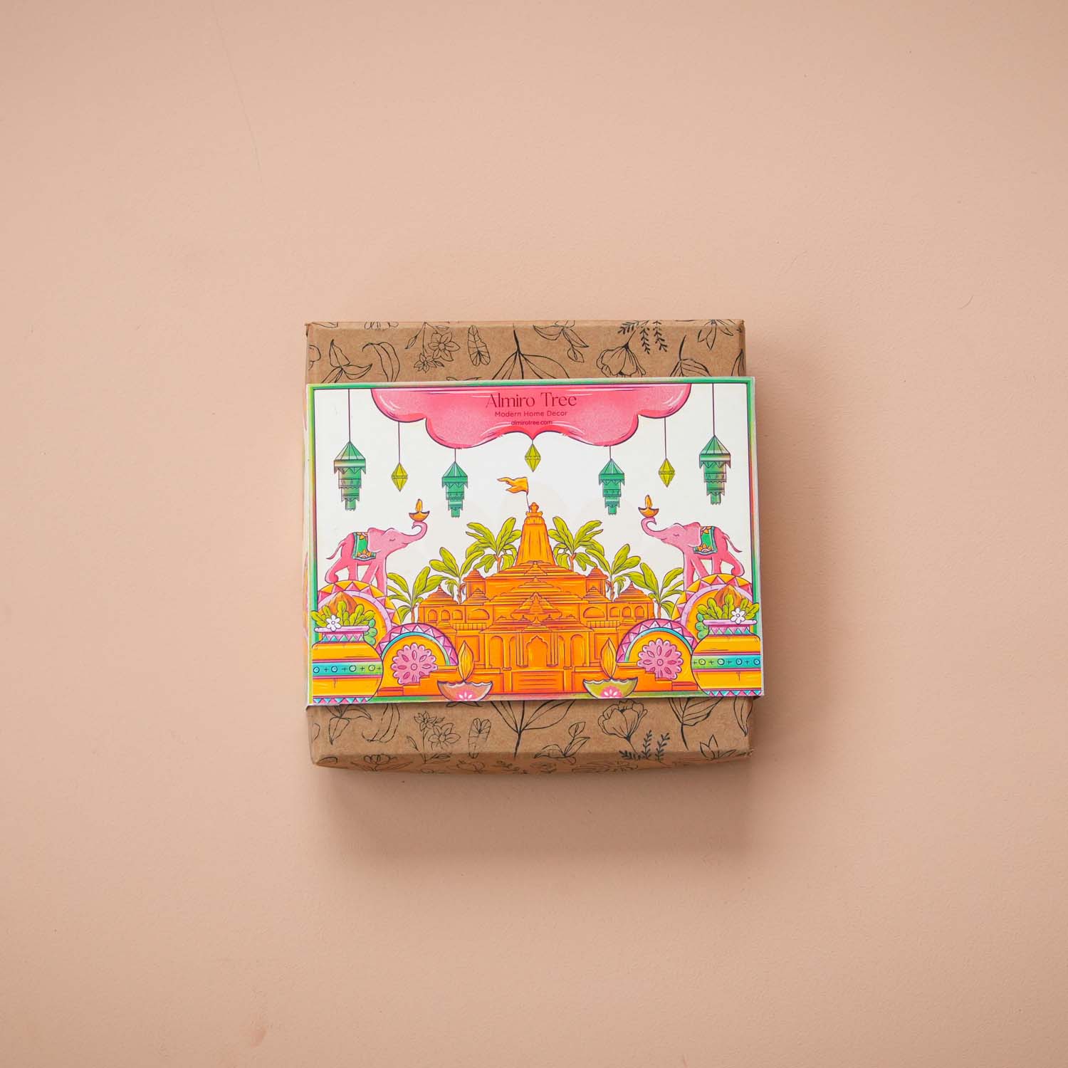 Ram Mandir Special - Handpainted Terracotta Diya (Pack of 4)