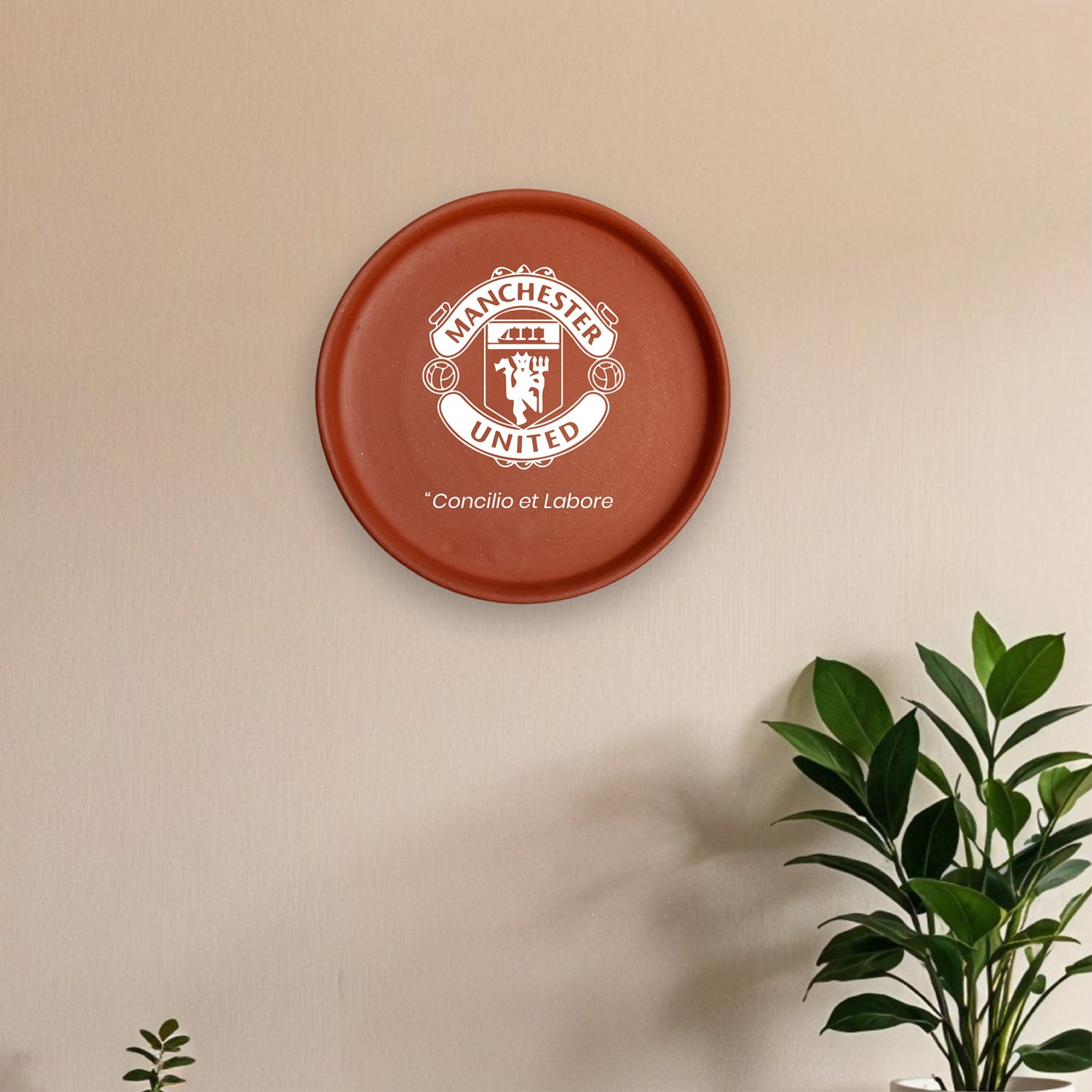 Terracotta Wall Plate - Football Club Manchester United