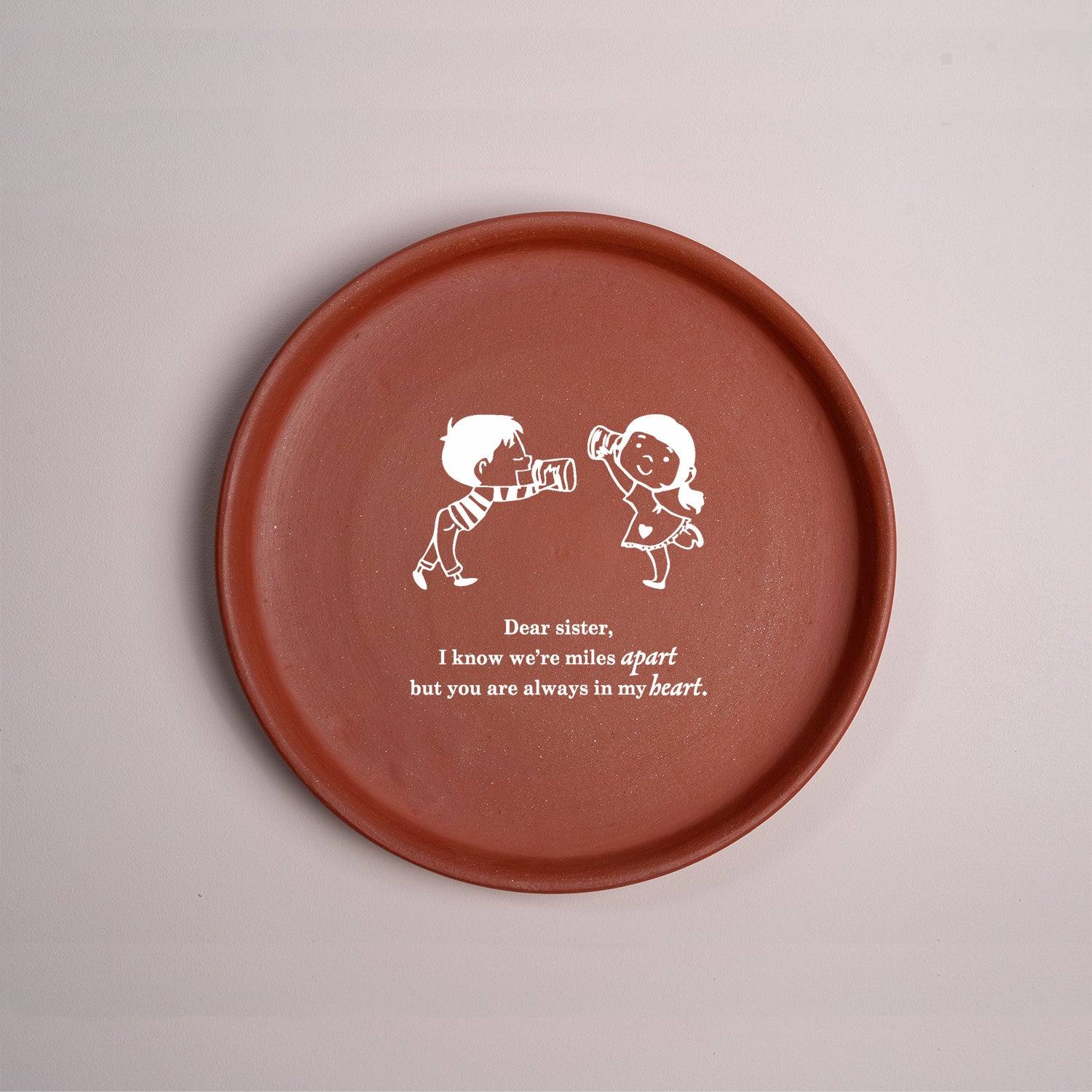 Rakshabandhan Terracotta Wall Plate