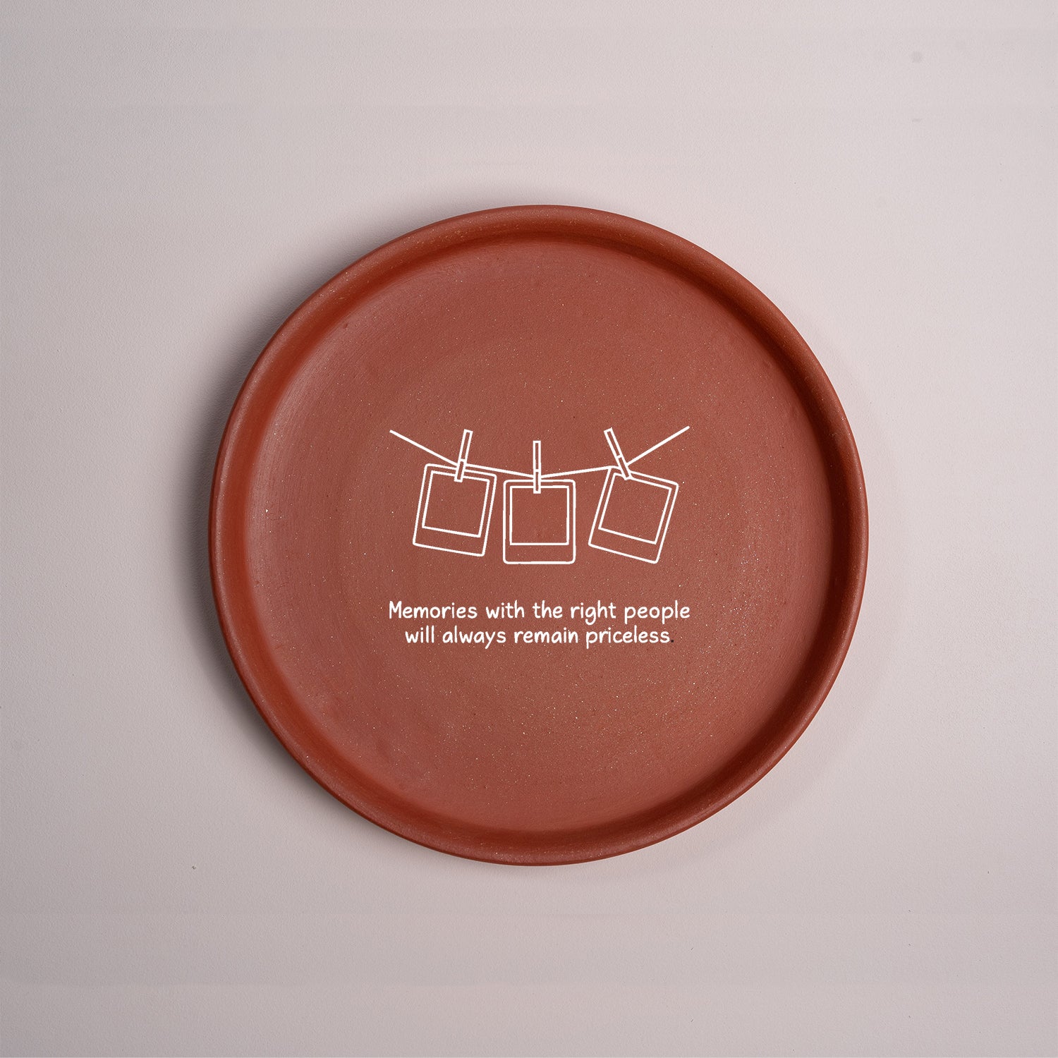 Timeless Bonds Terracotta Wall Plate