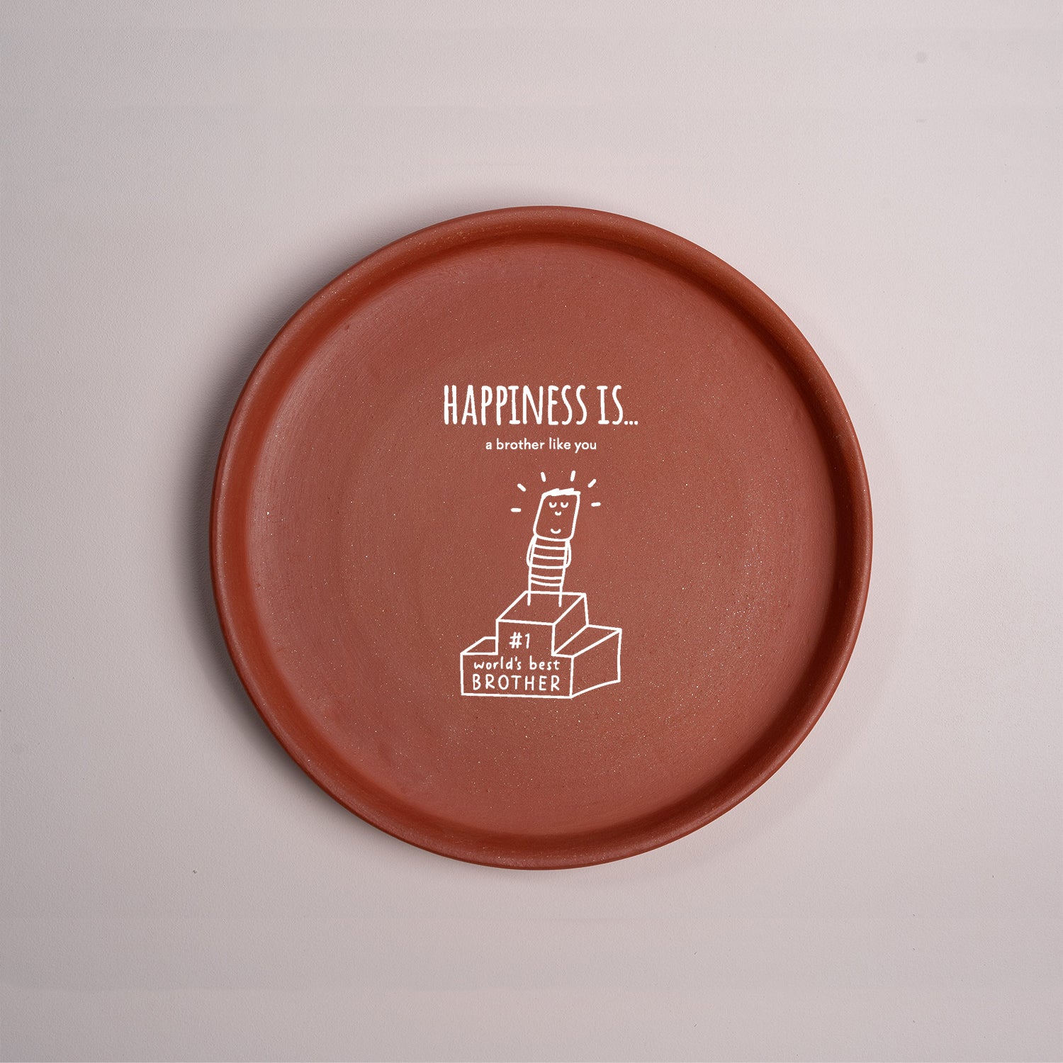 Rakshabandhan Special: My Champion Brother Terracotta Wall Plate