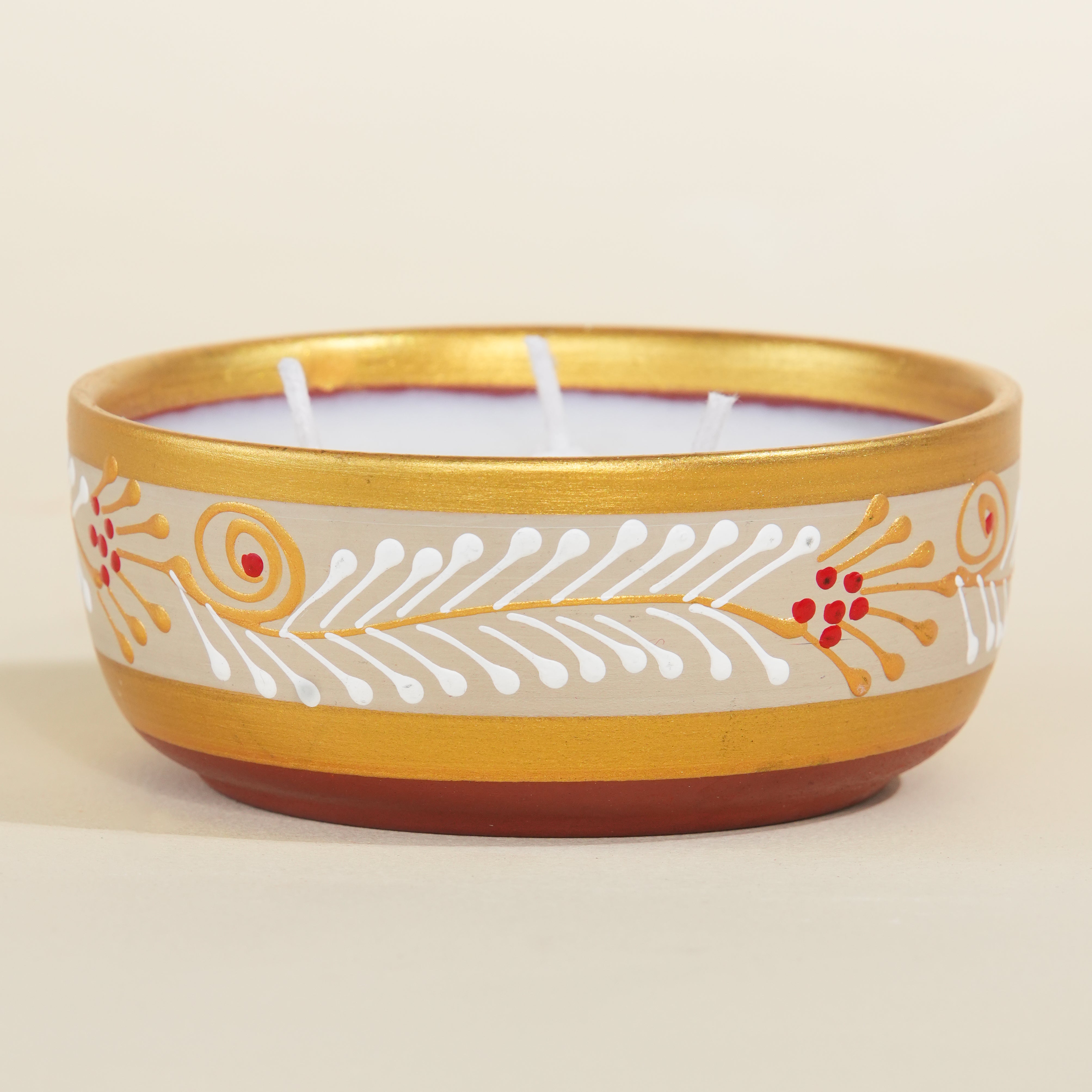 Dahnul Oudh - Handpainted Terracotta Essence Diya