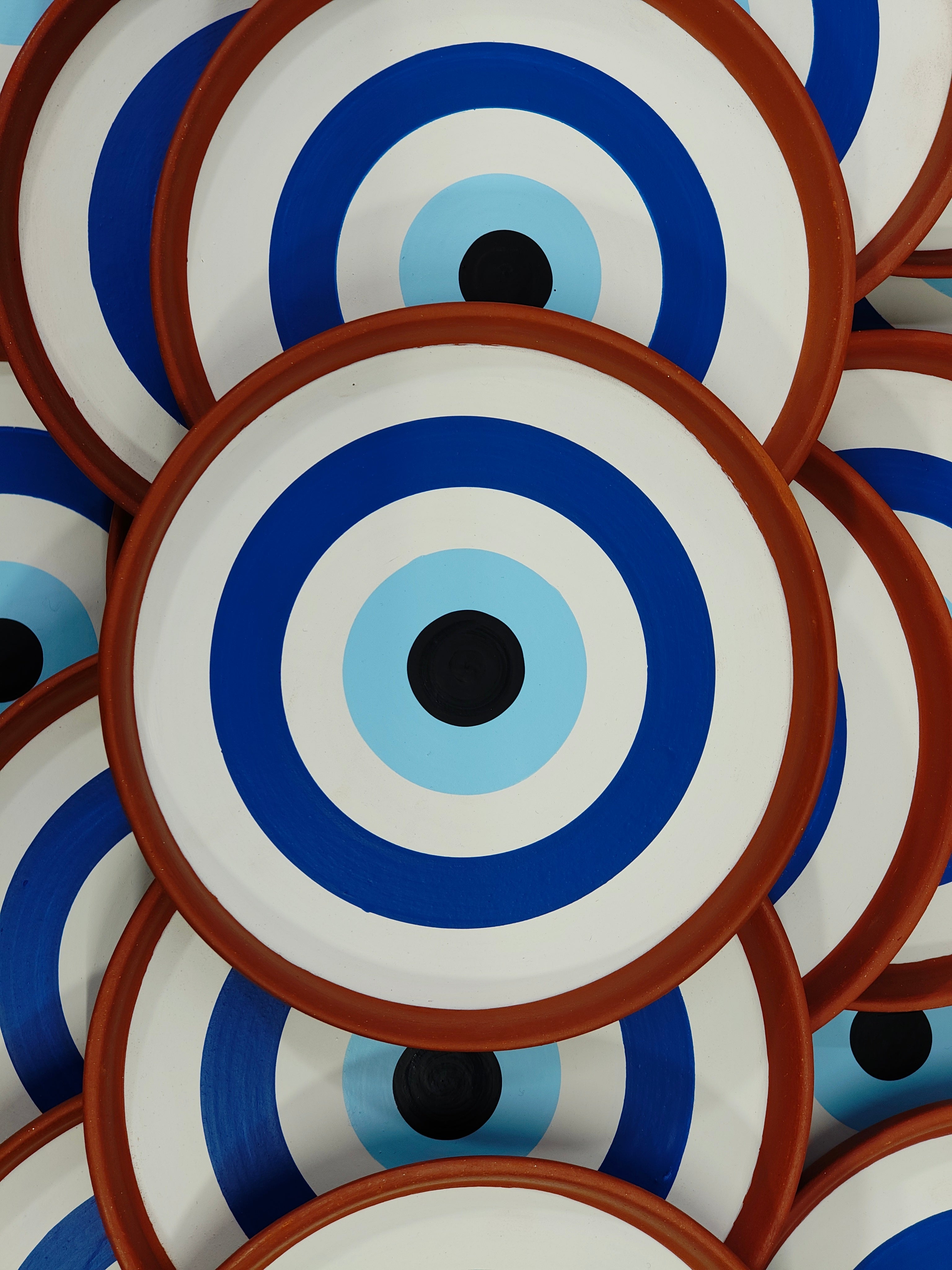 Evil Eye Terracotta Wallplate