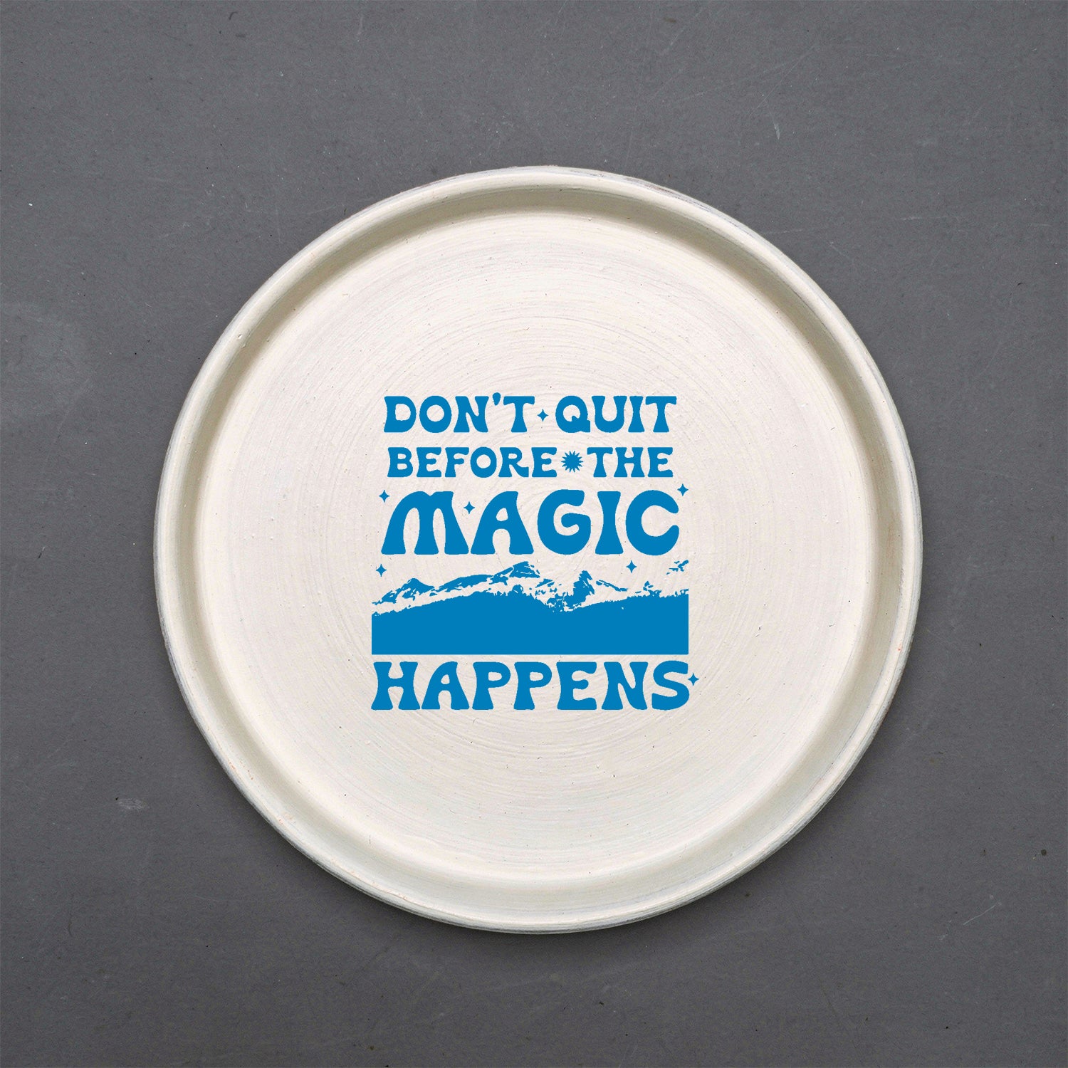 Rise & Radiate – Set of 9 Motivational Terracotta Wall Plates