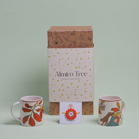 Rakshabandhan / Rakhi Gift - Panther Mug Combo - Almiro Tree