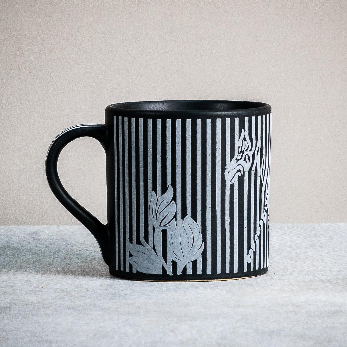 Midnight Zebra Mug - Almiro Tree