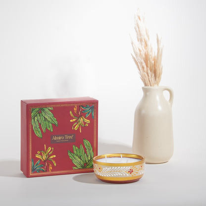 Handpainted Terracotta Essence Diya - White Musk