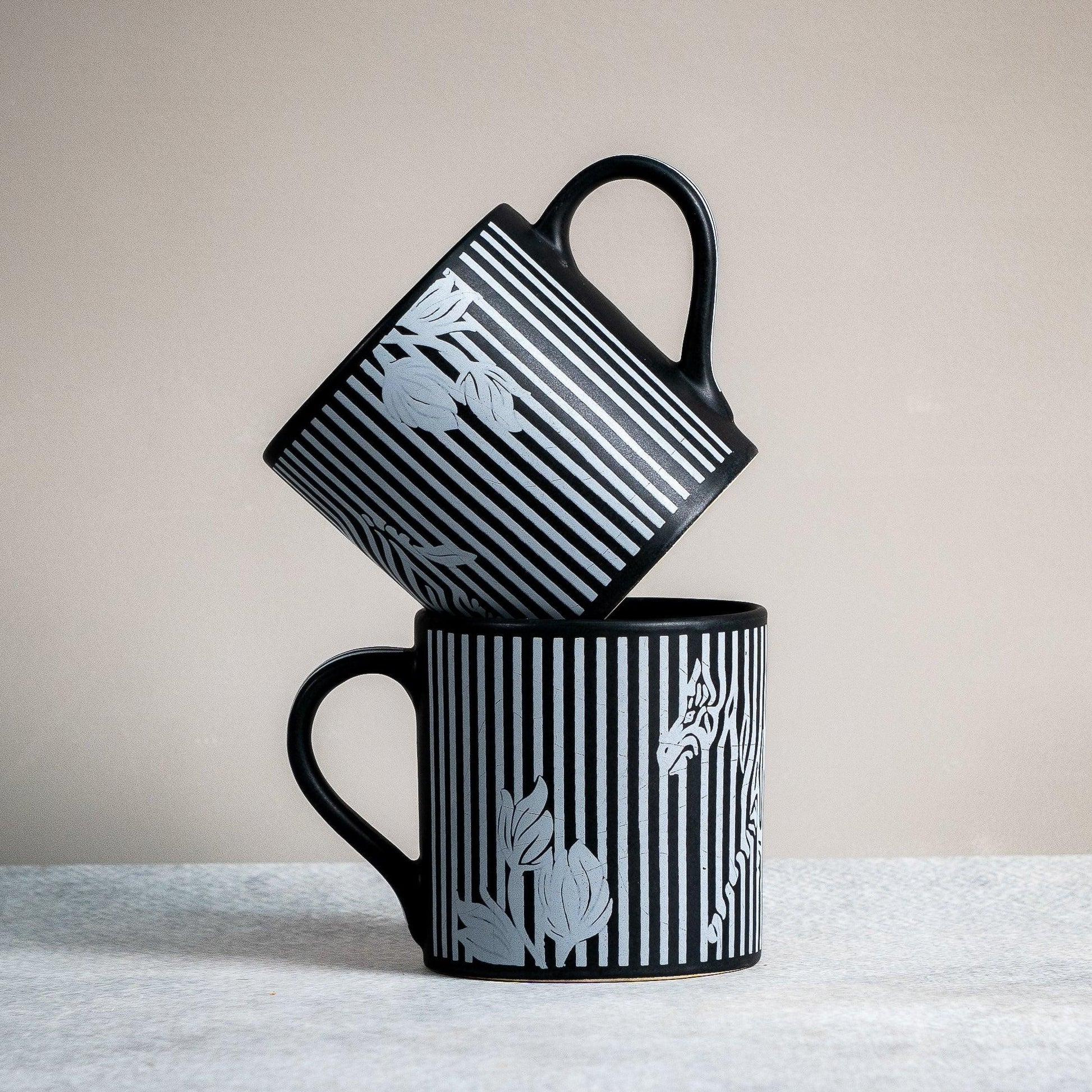 Midnight Zebra Mug - Almiro Tree