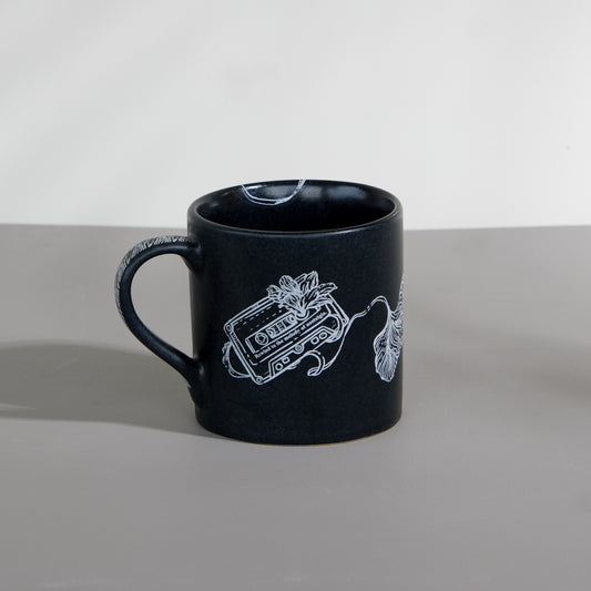 Black Cassette Coffee Mug