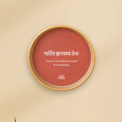 There Is No Brilliance Terracotta Wall Plate